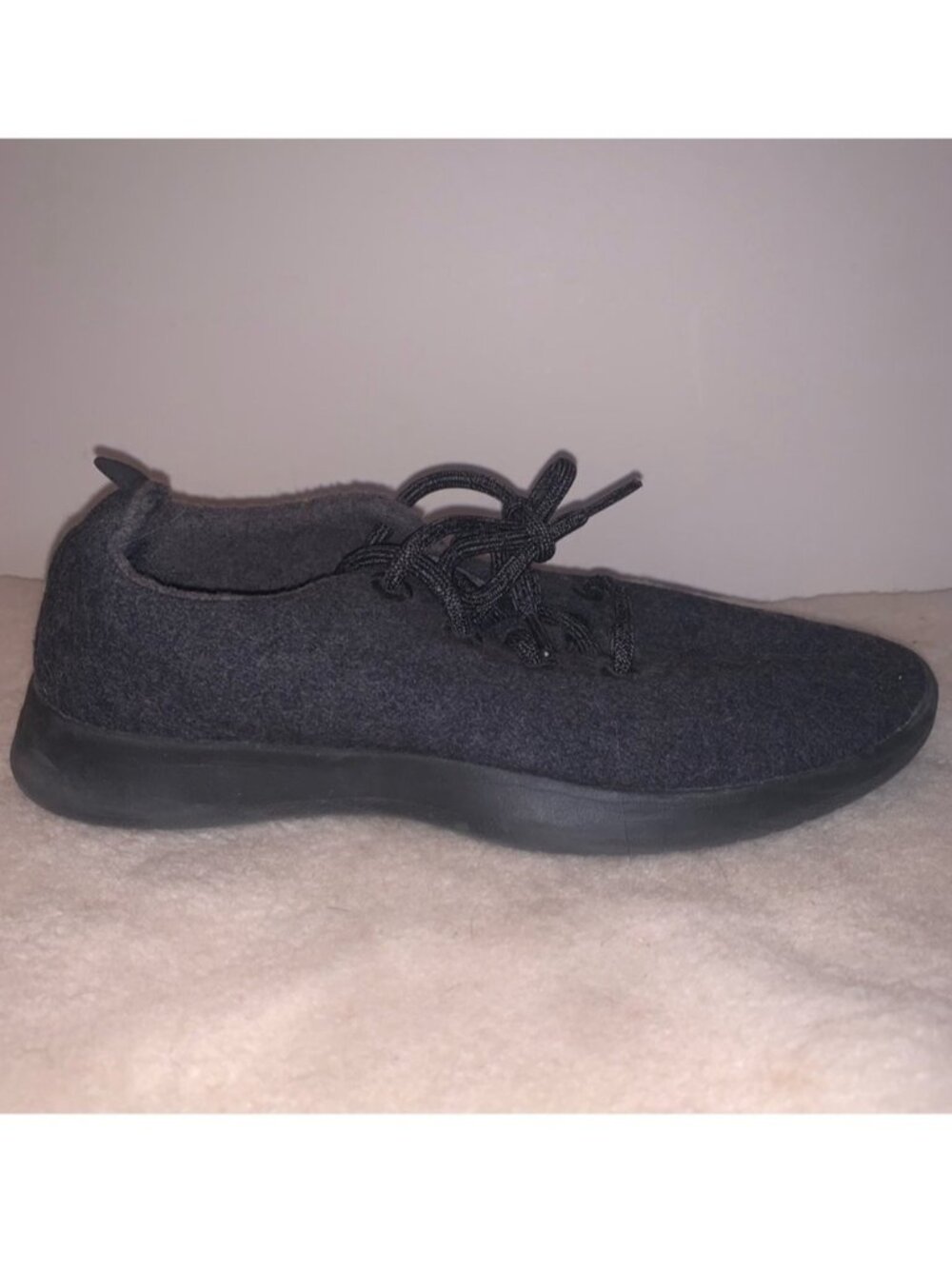Allbirds Black Merino Wool Sneakers Minimalist Comfort 9